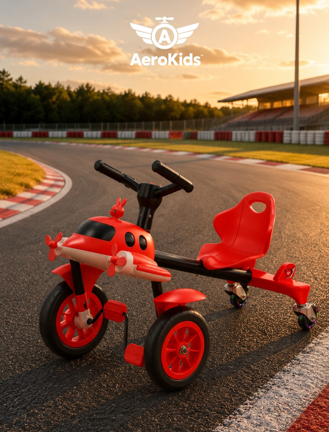 Quadriciclo AeroKids® vermelho